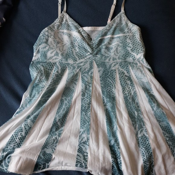 Mudd Blue & White Babydoll Tank - Picture 8 of 12